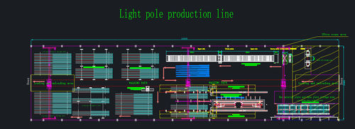 กรณี บริษัท ล่าสุดเกี่ยวกับ กำลังการผลิตสายการผลิตเสาไฟ: 100 ชิ้น/8 ชั่วโมง
