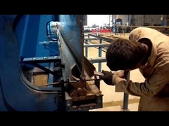 CNC tandem press brake for making octagonal pole