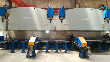 คุณภาพ  Double linkage CNC hydraulic plate bending machine for light pole production line โรงงาน