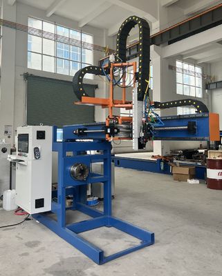 เครื่องตัดประตูเสาเบา / เครื่องตัดพลาสมาอัตโนมัติ CNC กว้าง 350 มม, กระแทก 2000 มม