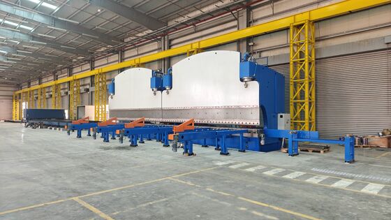 CNC Tandem Hydraulic Press Brake ด้วยกําลังทํางาน 2X1200Ton และความยาวโต๊ะ 2X6250mm สําหรับอายุการใช้งานยาว