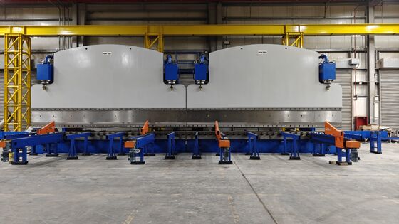 12000KN CNC Tandem Press Brake 2 × 6000 มม สําหรับเหล็ก 14 มม