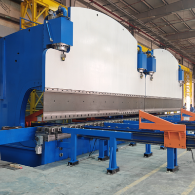 CNC Tandem Hydraulic Press Brake ด้วยกําลังทํางาน 2X1200Ton และความยาวโต๊ะ 2X6250mm สําหรับอายุการใช้งานยาว