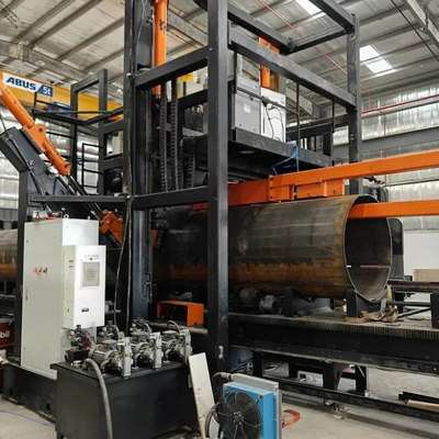 เครื่องเชื่อม CNC แบบอาร์คคู่หลายสายใต้น้ำสำหรับเสาเหล็กเส้นผ่านศูนย์กลาง 14 เมตร สูง 1.9 เมตร