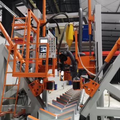 HM2500/14000 14m CNC อัตโนมัติแสงเสา สายปิดเครื่องปั่น Max 2500mm กว้าง