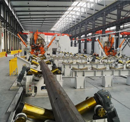 HM2500/14000 14m CNC อัตโนมัติแสงเสา สายปิดเครื่องปั่น Max 2500mm กว้าง